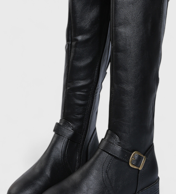 Sienna Botas de Montar Clásicas Hasta La Rodilla - Elegancia y Comodidad para Tus Aventuras Ecuestres