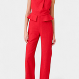 Nerida Mono Largo de Lino y Algodón Asimétrico para un Estilo Moderno y Elegante