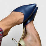 Galfira Elegantes Zapatos de Tacón Bajo con Punta Afilada y Correa Sofisticada