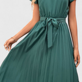 Luxie Vestido Midi Elegante de Tejido Ligero con Corte Fluido para un Estilo Sofisticado