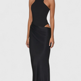 Vestido Maxi Mafalda con Estilo Tank Top y Silueta Esbelta para Un Look Elegante