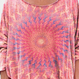 Omari Blusa Holgada de Estampado Bohemio Retro para un Estilo Único