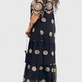 Cathy Vestido de Verano Elegante de Malla con Detallado Hueco y Corte Suelto Perfecto para Estilo y Comodidad