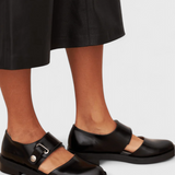 Narcisa Bailarinas con Cinturón Trasero y Punta Redonda - Estilo Elegante y Cómodo