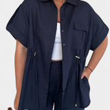 Lani Conjunto Casual de Camisa y Pantalones en Algodón y Lino para un Estilo Confortable