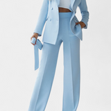 Julia Conjunto Urbano Elegante de Blazer y Pantalón de Corte Clásico