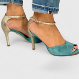 Zapatos de mujer Melas Peep-Toe con Tacón Alto, Correa Ajustable y Diseño Elegante