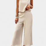 Conjunto Boho Lavinia de Top y Shorts en Lino y Algodón para un Estilo Relax y Sofisticado