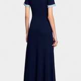 Alexia Vestido Midi de Punto con Detalle en Ribete para un Estilo Elegante y Confortable