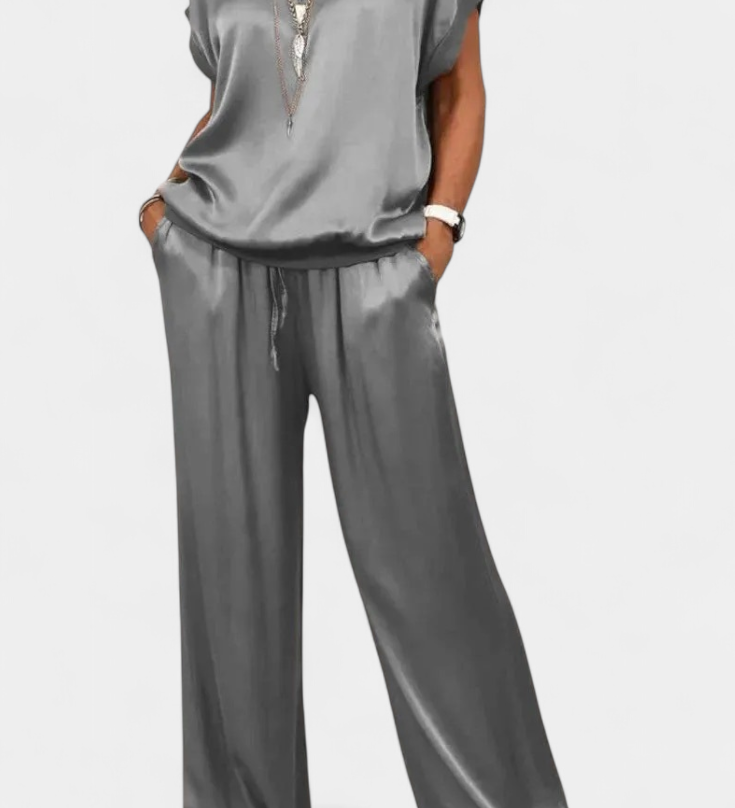 Elegante Conjunto de Primavera de Dos Piezas con Estilo Sofisticado