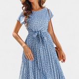 Vestido Midi Floral Galilea con Estilo Campestre para un Look Elegante y Natural