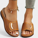 Sandalias Ortopédicas Itziar con Diseño Perforado y Plantilla Acolchada para Máxima Comodidad