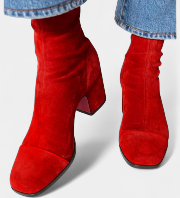 Erica Botas de Tacón Ancho Elegantes y Cómodas