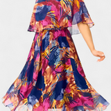 Vestido Tropical Ellerie de Corte Holgado y Estampado Vibrante para un Look Fresco y Confortable
