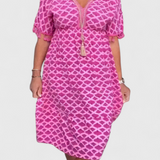Kirra Vestido Boho Chic de Estampado Geométrico para Un Look Único