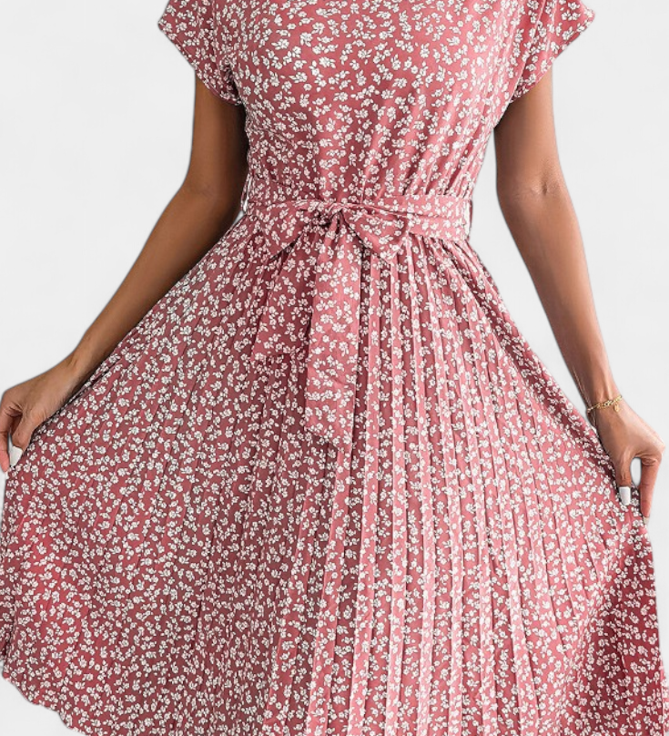 Vestido Midi Floral Galilea con Estilo Campestre para un Look Elegante y Natural