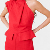 Nerida Mono Largo de Lino y Algodón Asimétrico para un Estilo Moderno y Elegante