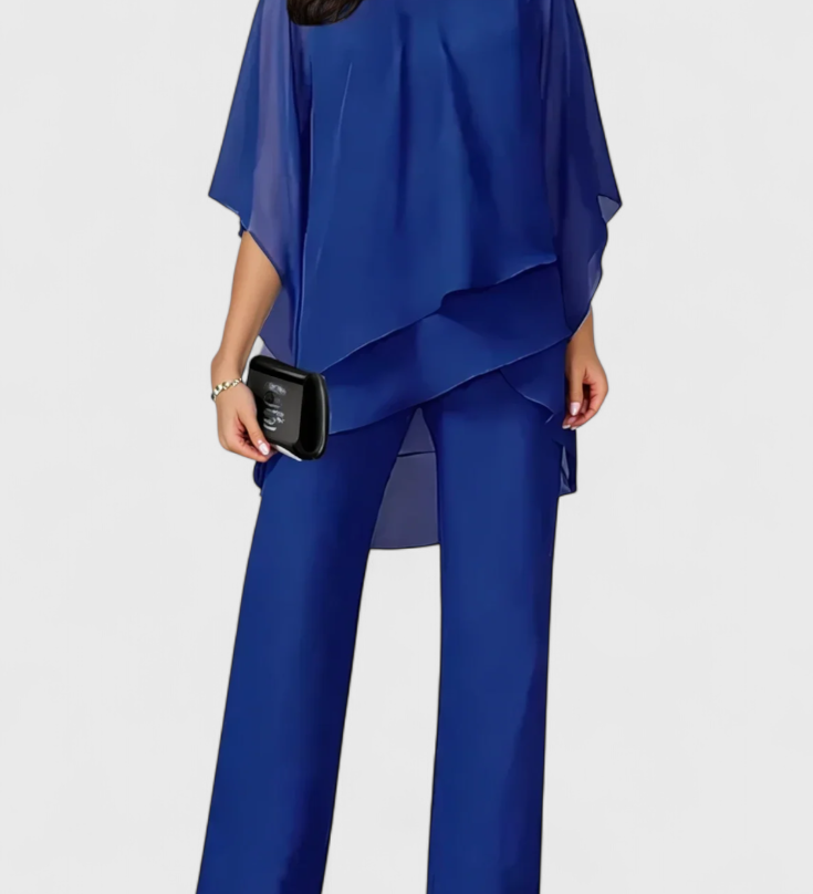 Set de Dos Piezas para Gatas con Hombros Descubiertos y Estilo Elegante