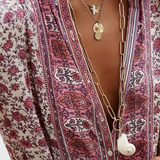 Vestido Largo Boho Chinara con Bordado Étnico y Estilo Relajado