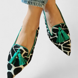 Fermina Loafers Elegantes con Punta Afilada y Diseño Bicolor - Estilo Sofisticado y Confort Inigualable