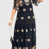 Cathy Vestido de Verano Elegante de Malla con Detallado Hueco y Corte Suelto Perfecto para Estilo y Comodidad