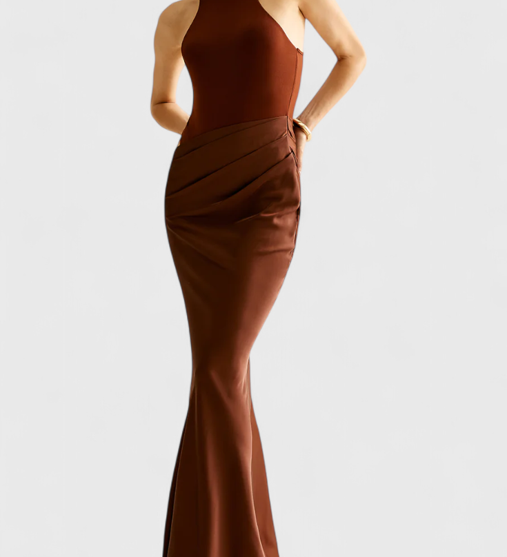 Vestido Maxi Mafalda con Estilo Tank Top y Silueta Esbelta para Un Look Elegante