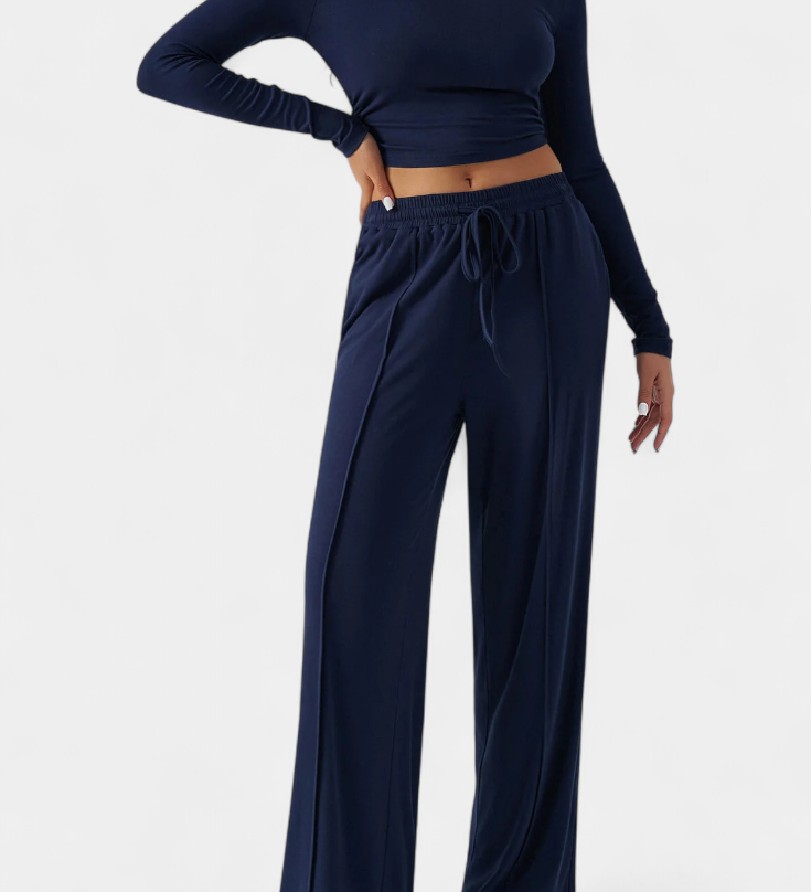 Conjunto de 2 Piezas Celaena con Elegante Escote Redondo