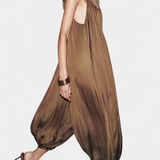 Lucy Mono Largo Plisado de Silueta Relajada para un Estilo Confort y Elegancia