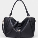 Bolsa Giulietta de diseño elegante con detalles de flecos