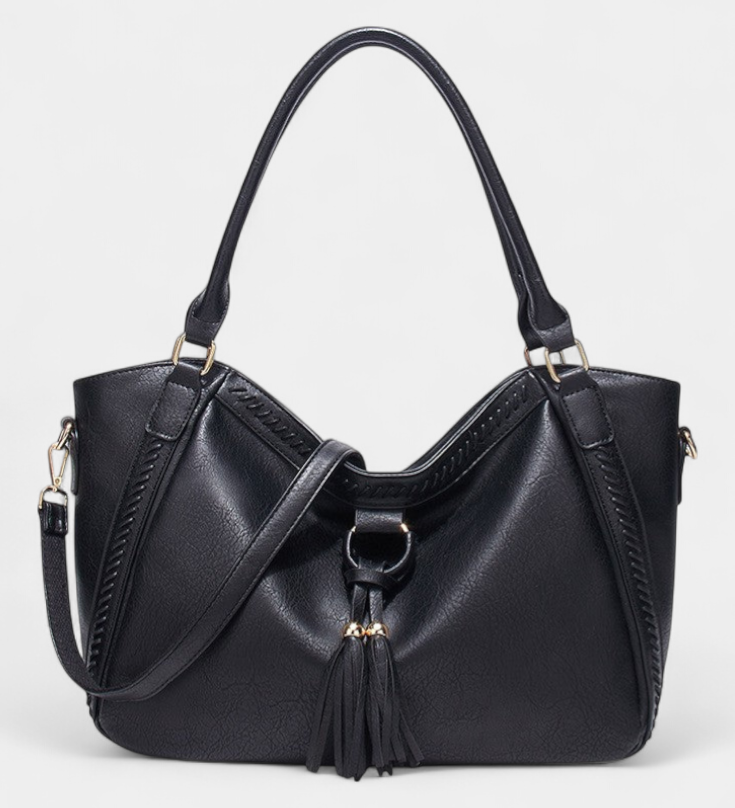 Bolsa Giulietta de diseño elegante con detalles de flecos