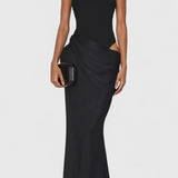 Vestido Maxi Mafalda con Estilo Tank Top y Silueta Esbelta para Un Look Elegante