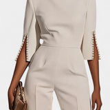 Prim Mono de Color Sólido con Cuello Redondo - Estilo Casual y Cómodo