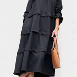 Jada Vestido Sudadera con Volantes y Silueta Casual-Chic para un estilo elegante y cómodo