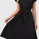 Luxie Vestido Midi Elegante de Tejido Ligero con Corte Fluido para un Estilo Sofisticado