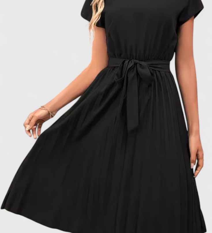 Luxie Vestido Midi Elegante de Tejido Ligero con Corte Fluido para un Estilo Sofisticado