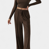 Conjunto de 2 Piezas Celaena con Elegante Escote Redondo