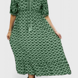 Kirra Vestido Boho Chic de Estampado Geométrico para Un Look Único