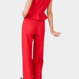 Nerida Mono Largo de Lino y Algodón Asimétrico para un Estilo Moderno y Elegante