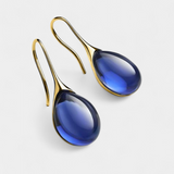 Elegantes Pendientes de Gota en Oro y Plata con Cristales Brillantes