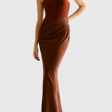 Vestido Maxi Mafalda con Estilo Tank Top y Silueta Esbelta para Un Look Elegante