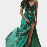 Ahria Conjunto de Baño con Falda Acampanada y Estampado de Estrella de Mar para un Look Playero Sorprendente