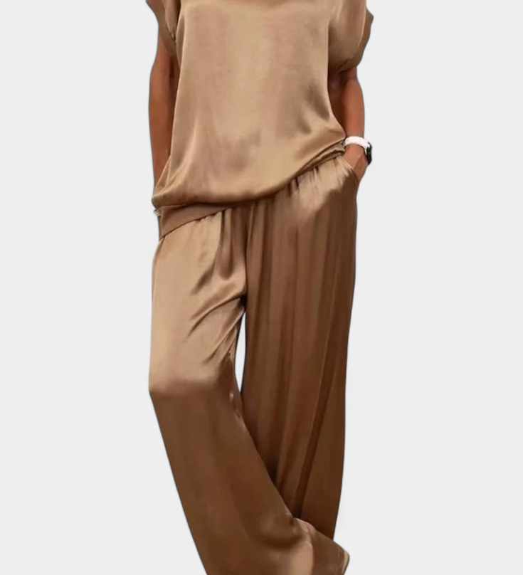 Elegante Conjunto de Primavera de Dos Piezas con Estilo Sofisticado