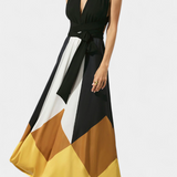 Vestido Largo Nava Polimórfico con Espalda Abierta y Diseño Versátil