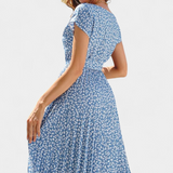 Vestido Midi Floral Galilea con Estilo Campestre para un Look Elegante y Natural