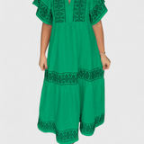 Vestido Maxi Boho Allona con Escote en V y Corte Relajado para un Look Chic y Cómodo