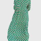 Aroa Vestido Boho con Encantador Estampado Artístico y Silueta Suelta y Cómoda