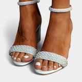 Elegantes Sandalias de Novia Chelsea con Detalles de Filigrana para un Toque de Sofisticación