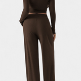 Conjunto de 2 Piezas Celaena con Elegante Escote Redondo