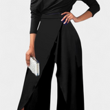 Vestido Brina Mono Largo Tie Dye con Hombros Descubiertos y Pierna Ancha con Abertura para un Estilo Moderno y Comodo