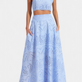 Danitza Elegante Conjunto Romántico de Encaje Floral Calado para un Look Sofisticado